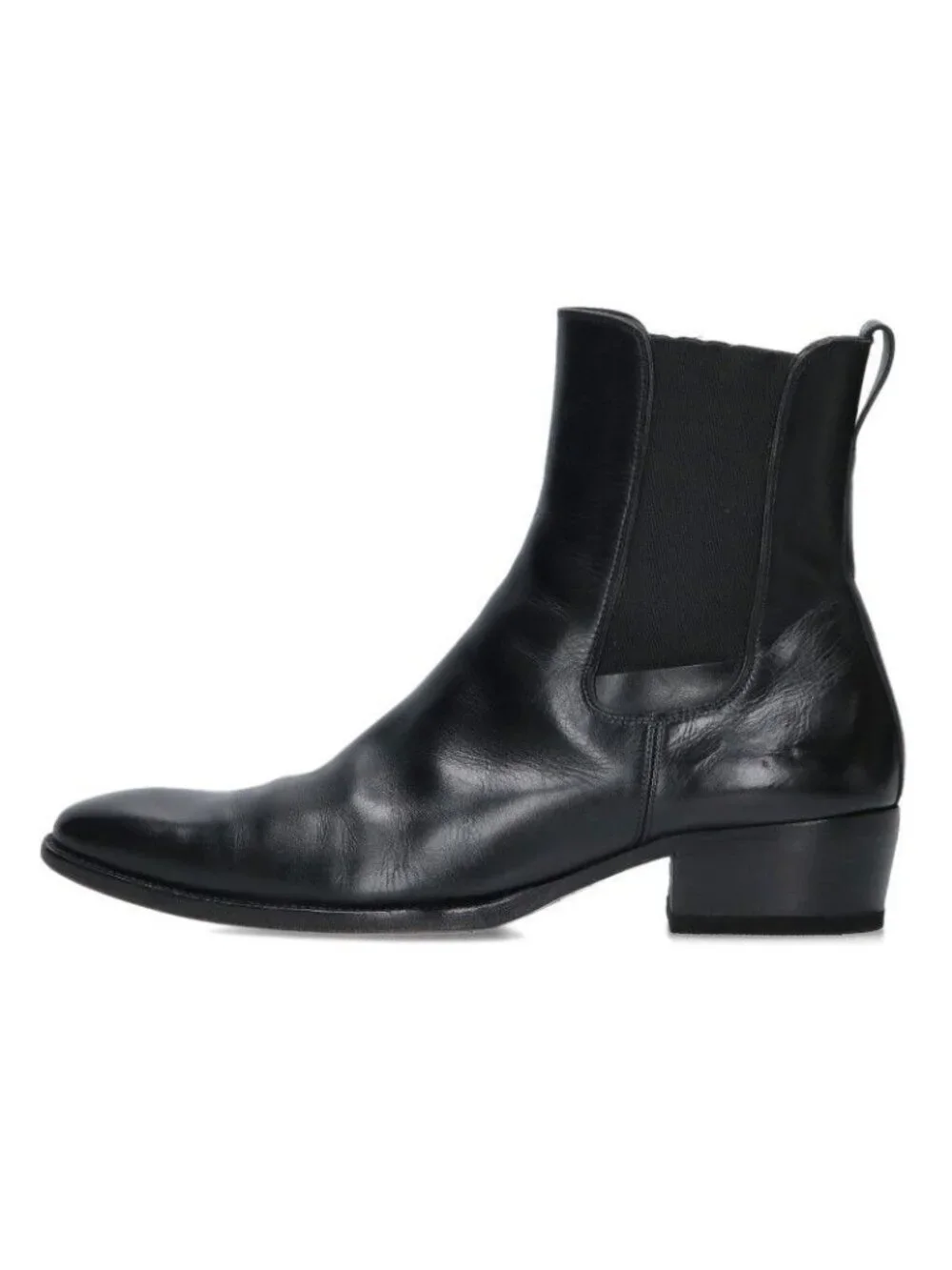 Dior Homme Side Gore Chelsea Leather Heels Boots